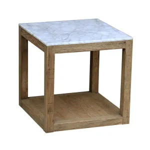 Denver Marble Side Table White by OneWorld Collection, a Side Table for sale on Style Sourcebook