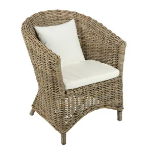 Nova Rattan Chair with Cushion -Outdoor Undercover by OneWorld Collection, a Chairs for sale on Style Sourcebook