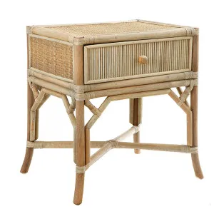 Comores Bedside Table Natural by OneWorld Collection, a Side Table for sale on Style Sourcebook
