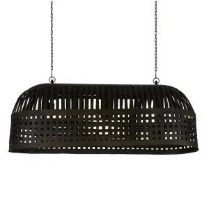 Esch Ceiling Pendant Long Antique Black by OneWorld Collection, a Pendant Lighting for sale on Style Sourcebook