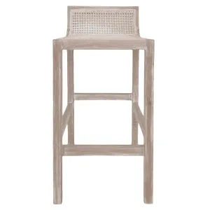 Amalfi Elm Wood and Rattan Barstool Natural by OneWorld Collection, a Bar Stools for sale on Style Sourcebook