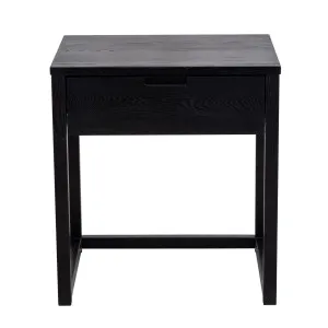 Oslo Black Oak Bedside Table by OneWorld Collection, a Bedside Tables for sale on Style Sourcebook