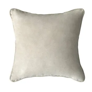 45cm Throw Cushion Cream Velvet by OneWorld Collection, a Throws for sale on Style Sourcebook