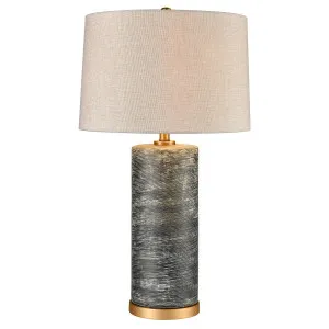 Emery Table Lamp W/ Beige Shade- Lamp Base & Shade by OneWorld Collection, a Table & Bedside Lamps for sale on Style Sourcebook