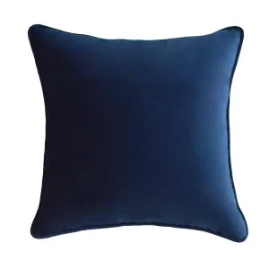 55cm Throw Cushion Navy Velvet by OneWorld Collection, a Throws for sale on Style Sourcebook