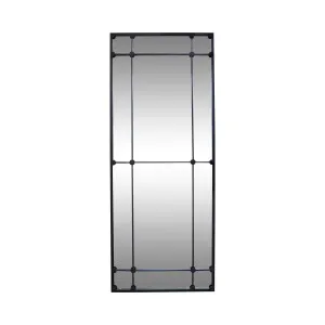 Morgan 12 Pane Rectangular Mirror White by OneWorld Collection, a Mirrors for sale on Style Sourcebook