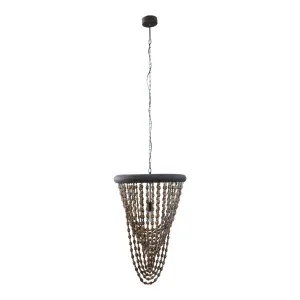 Alima Beaded Chandelier Large by OneWorld Collection, a Pendant Lighting for sale on Style Sourcebook