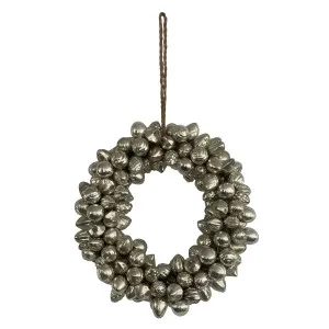 Noelle Antique Glass Wreath 35cm by OneWorld Collection, a Christmas for sale on Style Sourcebook
