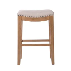 Oakwood Counter Chair Beige W/Studs by OneWorld Collection, a Bar Stools for sale on Style Sourcebook