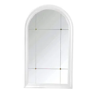 Oliver Tall White Arched Mirror by OneWorld Collection, a Mirrors for sale on Style Sourcebook