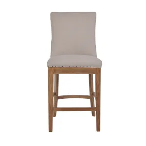 Oakwood Hamptons Counter Chair Natural W/ Studs by OneWorld Collection, a Bar Stools for sale on Style Sourcebook