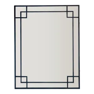 160Cm Black Mirror With Corner Detail by OneWorld Collection, a Mirrors for sale on Style Sourcebook