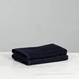 Canningvale Sofia Salon Towel Twin Pack - Black, 100% Cotton by Canningvale, a Sheets for sale on Style Sourcebook