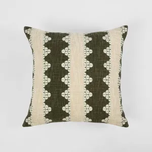 Cushion - Ellsbeth 50x50cm Green/White by Florabelle Living, a Cushions, Decorative Pillows for sale on Style Sourcebook