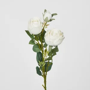 White Real Touch Rose Spray by Florabelle Living, a Plants for sale on Style Sourcebook