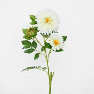Sunflower Spray With 3 Flowers White by Florabelle Living, a Plants for sale on Style Sourcebook