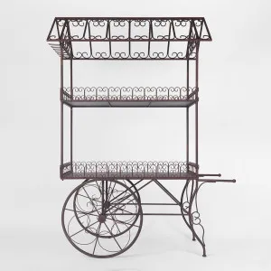 Antiqed Metal Floral Display Stand by Florabelle Living, a Statues & Ornaments for sale on Style Sourcebook