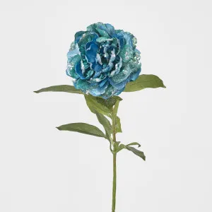 Single Glitter Peony Teal by Florabelle Living, a Plants for sale on Style Sourcebook