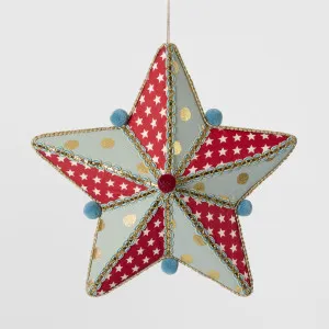 Carnival Hanging Star Red and Green by Florabelle Living, a Christmas for sale on Style Sourcebook