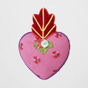 Floral Fiesta Heart Decoration Pink & Red by Florabelle Living, a Christmas for sale on Style Sourcebook