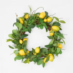 La Dolce Vita Lemon Wreath 60cm by Florabelle Living, a Christmas for sale on Style Sourcebook