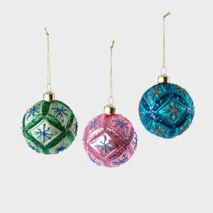 Carnivale Trio Baubles - Box Set of 3 by Florabelle Living, a Christmas for sale on Style Sourcebook