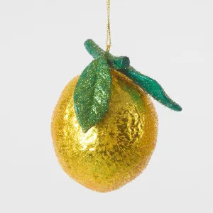 La Dolce Vita Glitter Lemon Decoration by Florabelle Living, a Christmas for sale on Style Sourcebook