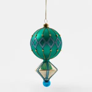 Carnivale Emerald Tree Decoration - Green & Blue by Florabelle Living, a Christmas for sale on Style Sourcebook