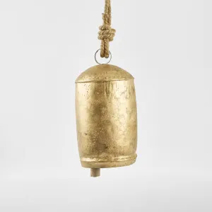 Brass Oblong Bell Decoration Small by Florabelle Living, a Christmas for sale on Style Sourcebook