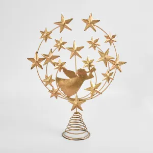 Brass Whimsical Angel Tree Topper by Florabelle Living, a Christmas for sale on Style Sourcebook