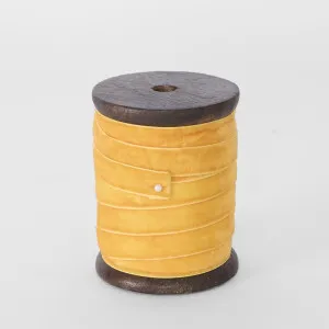 Velvet Ribbon Yellow 10mm x 10m by Florabelle Living, a Christmas for sale on Style Sourcebook