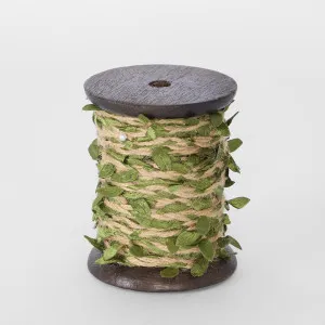 Vine Leaf Ribbon Green 10mm x 10m by Florabelle Living, a Christmas for sale on Style Sourcebook