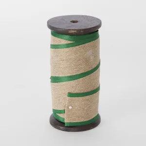 Jute Ribbon Green Trim 40mm x 10m by Florabelle Living, a Christmas for sale on Style Sourcebook
