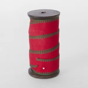 Green Edge Red Ribbon 35mm x 10m by Florabelle Living, a Christmas for sale on Style Sourcebook