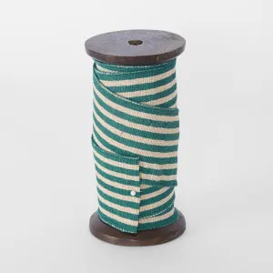 Carnivale Stripe Jute Turquoise 60mm x 5m by Florabelle Living, a Christmas for sale on Style Sourcebook
