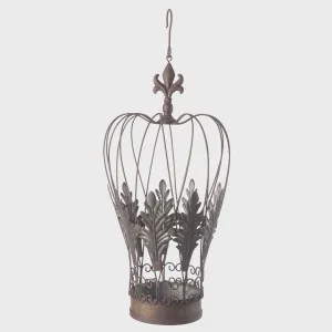 Antiqed Metal Imperial Hanging Crown Large by Florabelle Living, a Statues & Ornaments for sale on Style Sourcebook