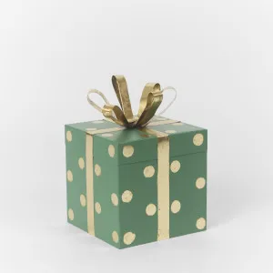 Antique Metal Polka Dot Present - Red & Gold by Florabelle Living, a Statues & Ornaments for sale on Style Sourcebook