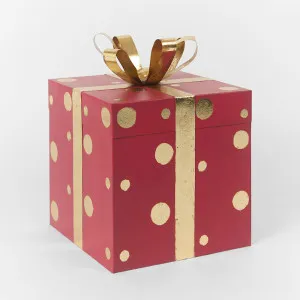 Antique Metal Polka Dot Present - Green & Gold by Florabelle Living, a Statues & Ornaments for sale on Style Sourcebook