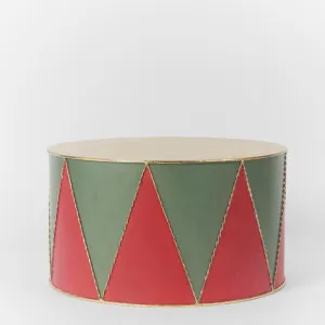 Antique Metal Drum Red & Green by Florabelle Living, a Statues & Ornaments for sale on Style Sourcebook