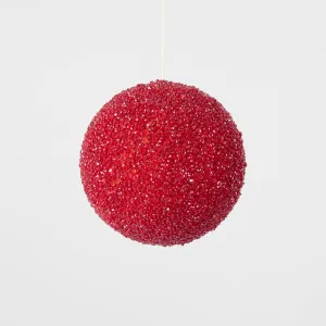Ice Bauble Red Small by Florabelle Living, a Christmas for sale on Style Sourcebook