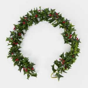 Hedgerow Holly Garland by Florabelle Living, a Christmas for sale on Style Sourcebook