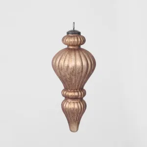 Antiqued Glass Hanging Finial Bronze Small by Florabelle Living, a Christmas for sale on Style Sourcebook