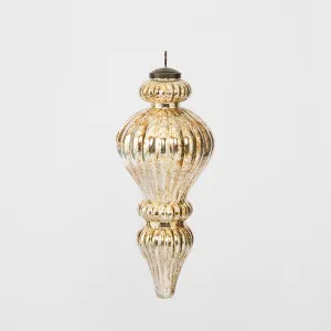 Antiqued Glass Hanging Finial Gold Small by Florabelle Living, a Christmas for sale on Style Sourcebook