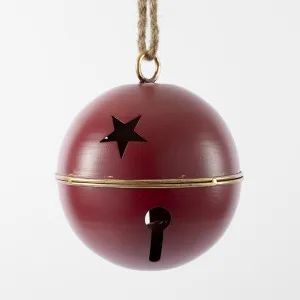 Red Round Star Bell Small by Florabelle Living, a Christmas for sale on Style Sourcebook