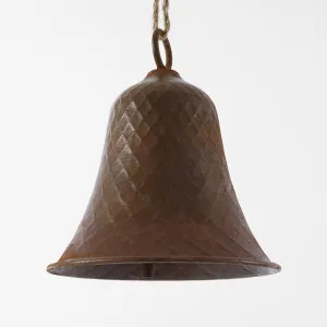 Rusty Dimpled Bell Small by Florabelle Living, a Christmas for sale on Style Sourcebook