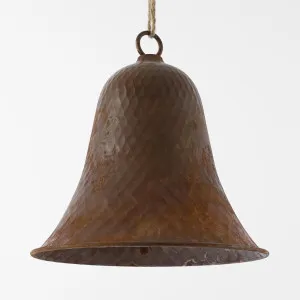 Rusty Dimpled Bell Large by Florabelle Living, a Christmas for sale on Style Sourcebook