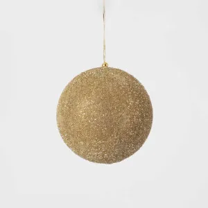 Shimmer Glass Beaded Bauble Large Gold by Florabelle Living, a Christmas for sale on Style Sourcebook