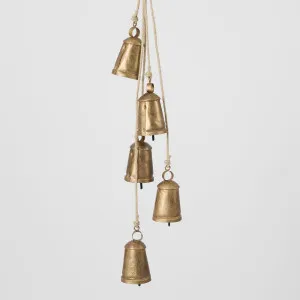 Rustic Cow Bell Bunch Antique Gold by Florabelle Living, a Christmas for sale on Style Sourcebook