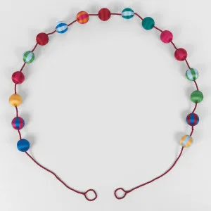 Silk Bauble Garland Multicolour by Florabelle Living, a Christmas for sale on Style Sourcebook
