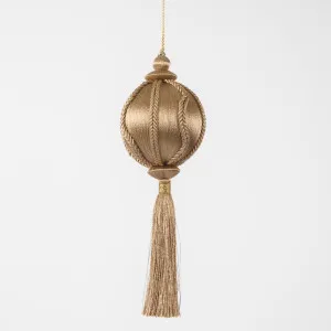 Silk Tassel Bauble Decoration Champagne by Florabelle Living, a Christmas for sale on Style Sourcebook